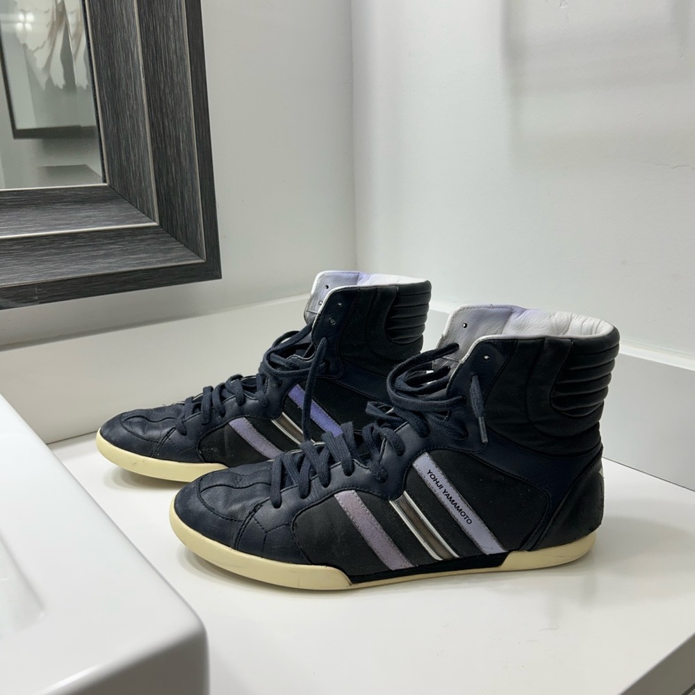 Y3 Sneakers High Cut Leather Adidas Yohji Yamamoto